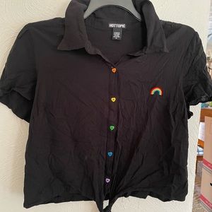 Hot Topic Rainbow Pride Crop Top